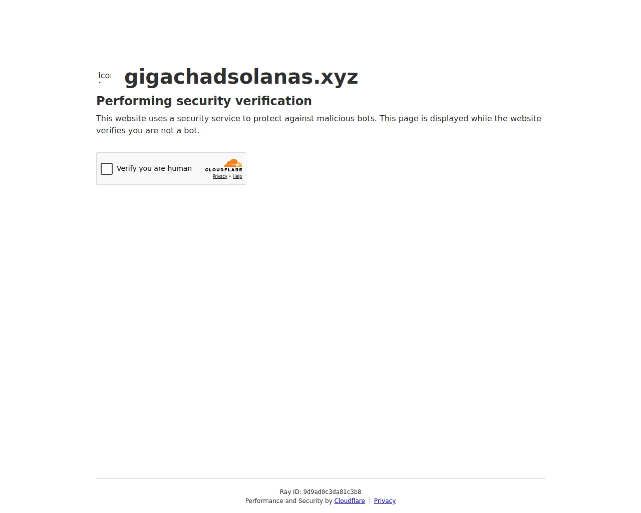 Screenshot of gigachadsolanas.xyz