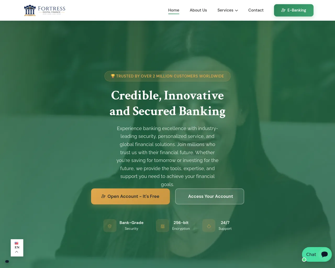 Screenshot of fortressdigitalfinance.com