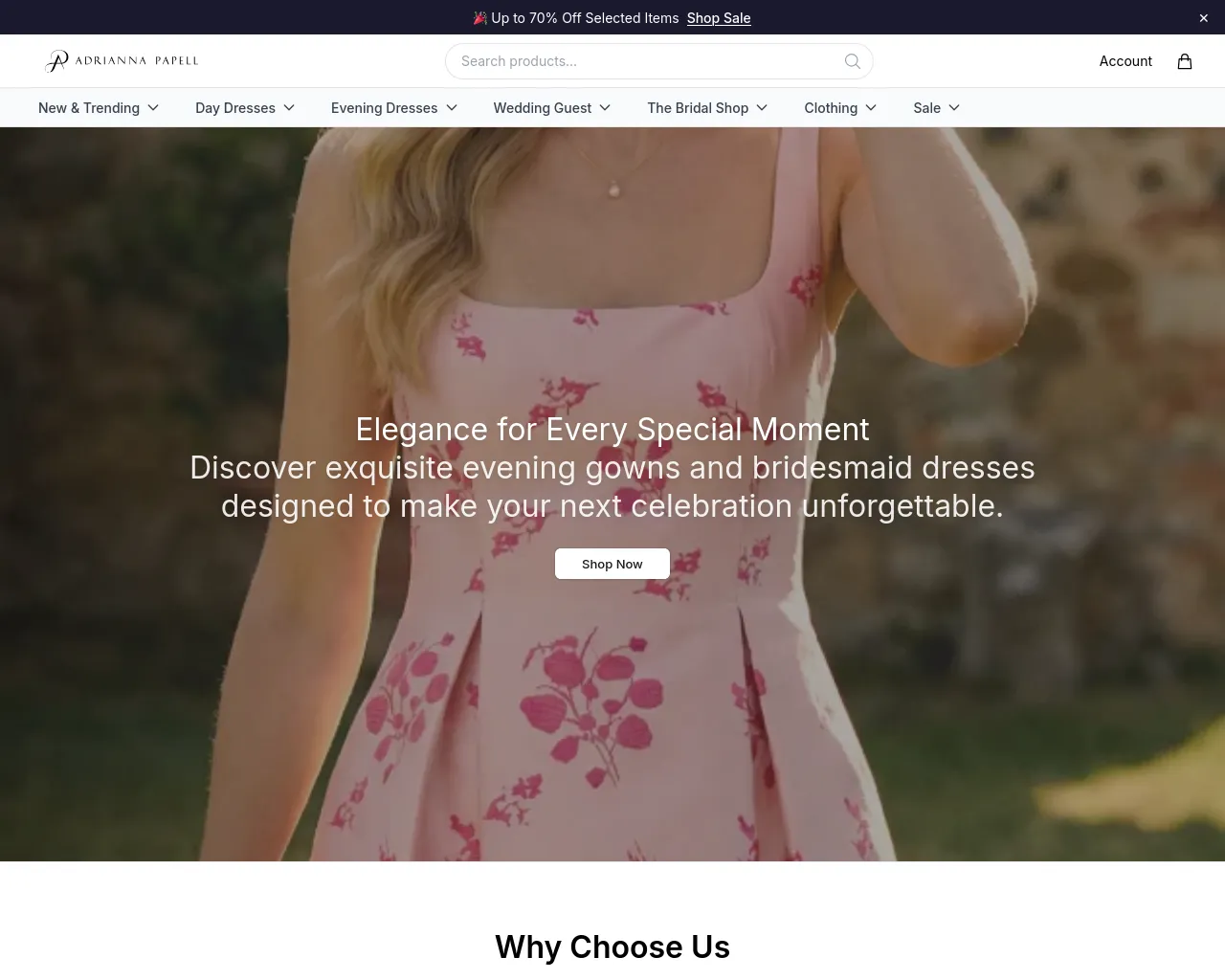 Screenshot of adriannapapellwear.shop