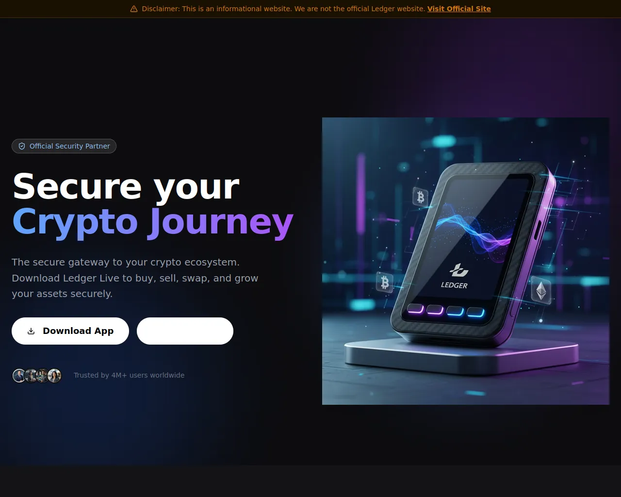 Screenshot of auth-liveledger-live.com