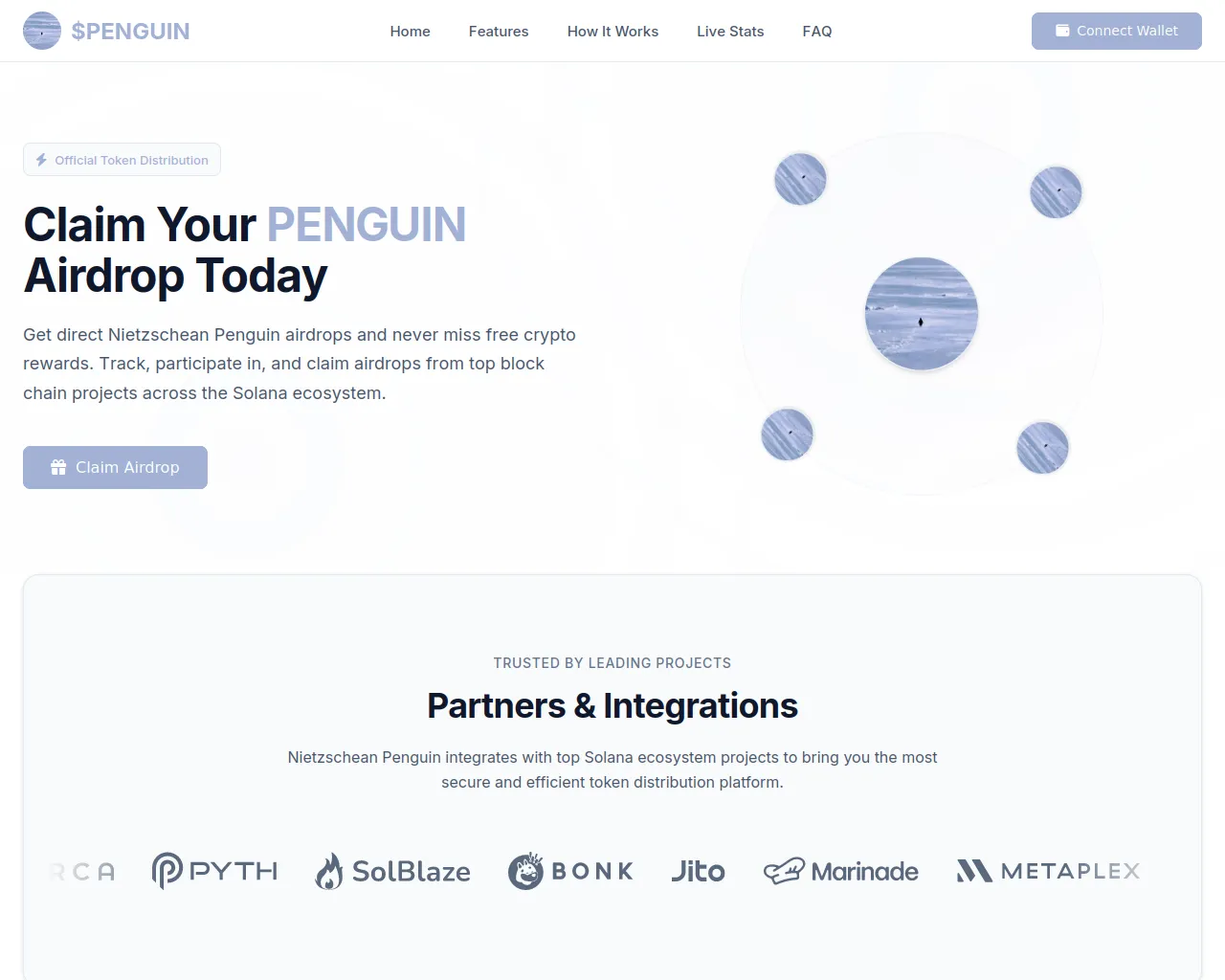 Screenshot of penguin.solgrid.trade
