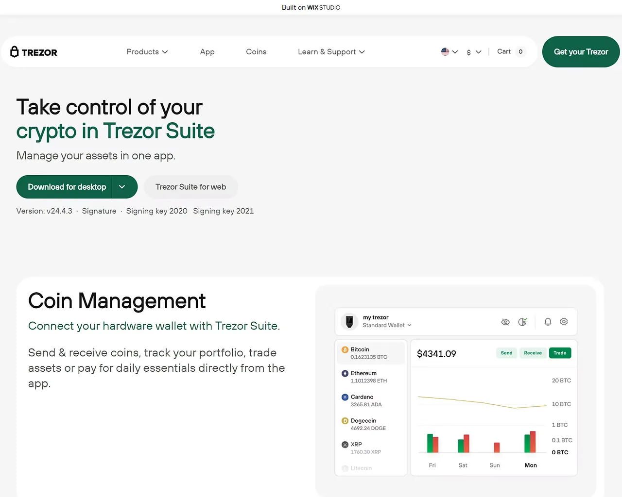 Screenshot of tresuite-trezo.wixstudio.com