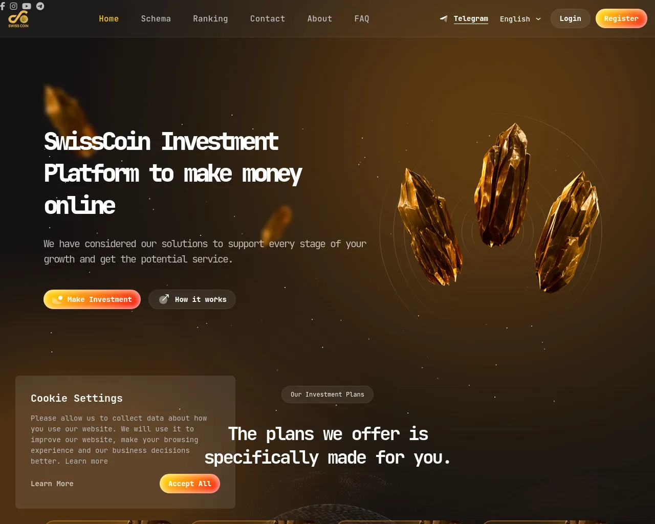 Screenshot of swisscoin.pro