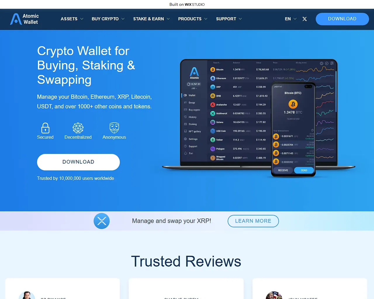 Screenshot of explorer-atomic-ex.wixstudio.com