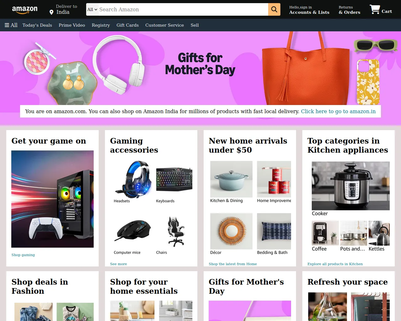 Screenshot of amazon-clone-rho-nine.vercel.app