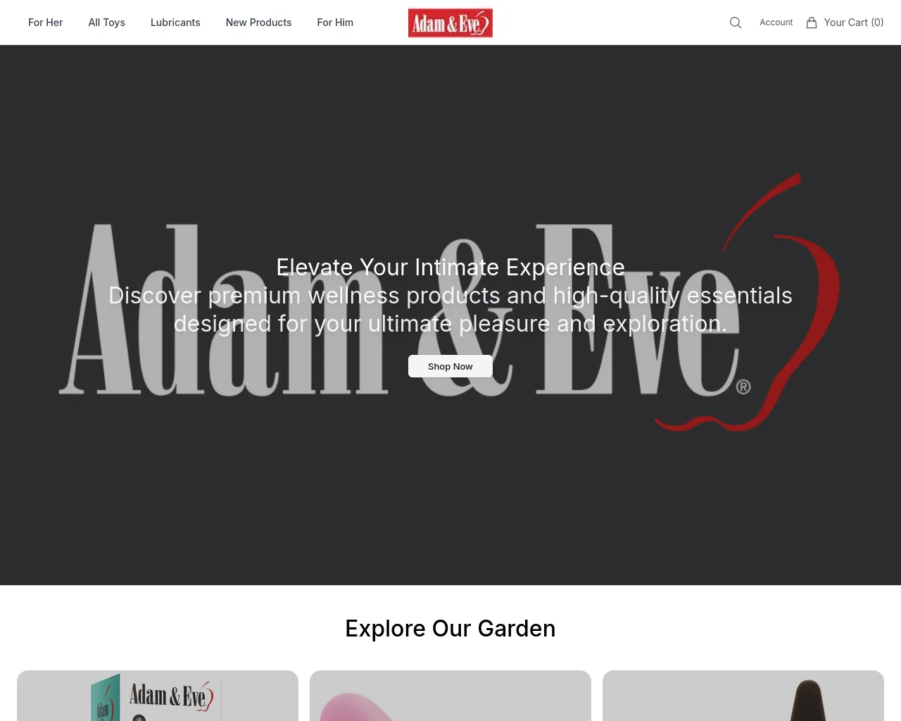 Screenshot of adameveshop.shop