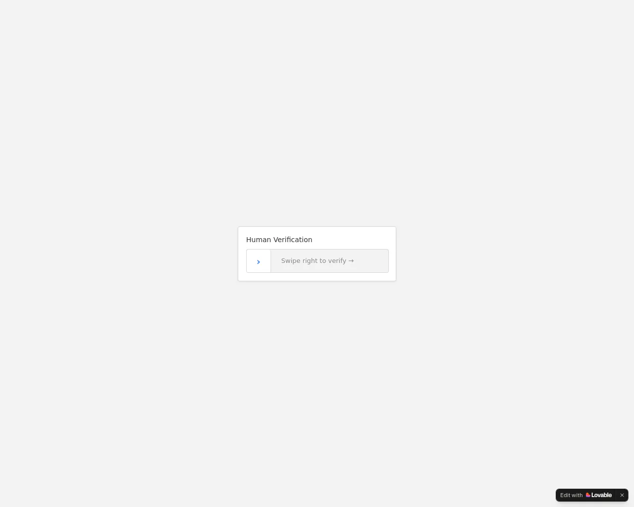 Screenshot of gentle-human-check.lovable.app