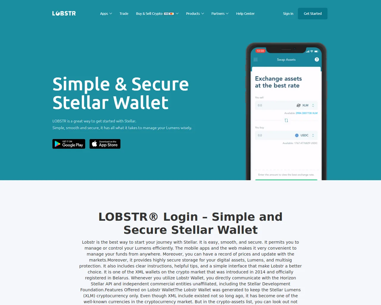 Screenshot of lobstr-logi.webflow.io