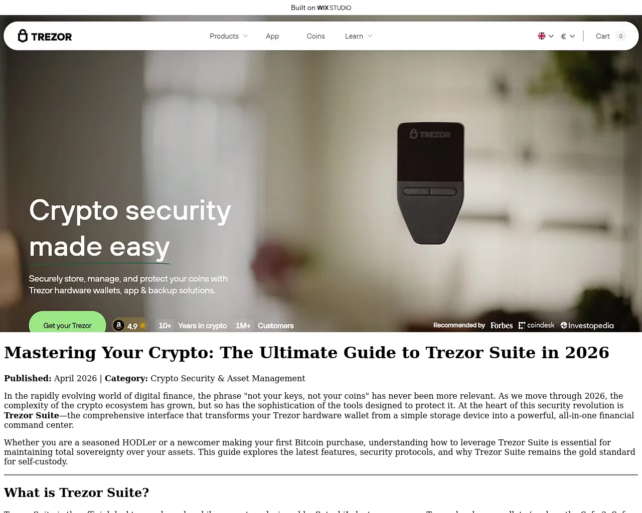 Screenshot of suitestrzoor.wixstudio.com