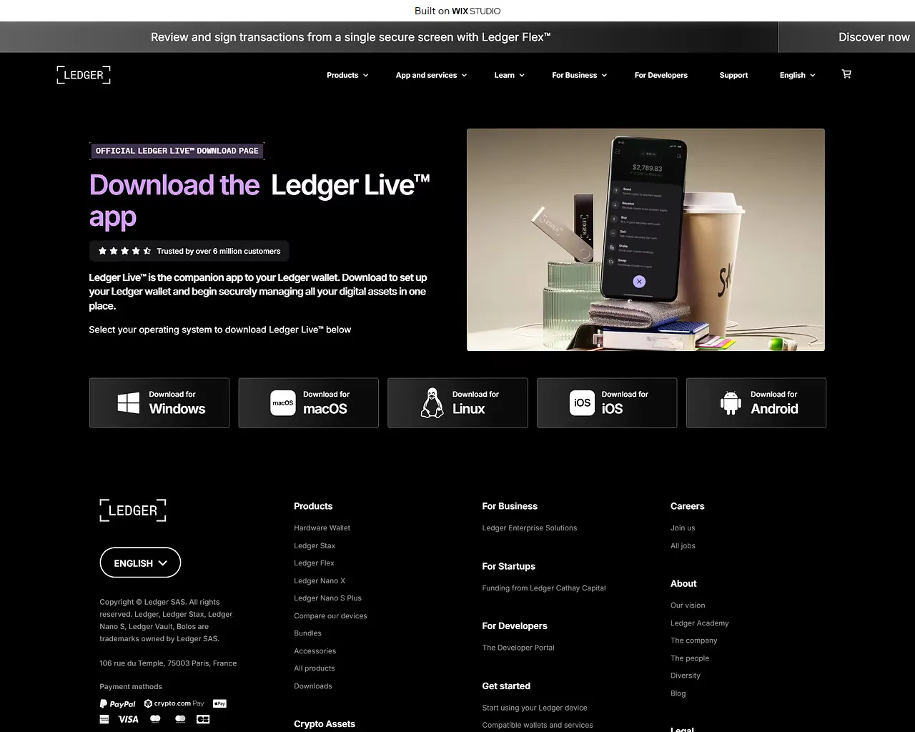 Screenshot of livestarts-official.wixstudio.com