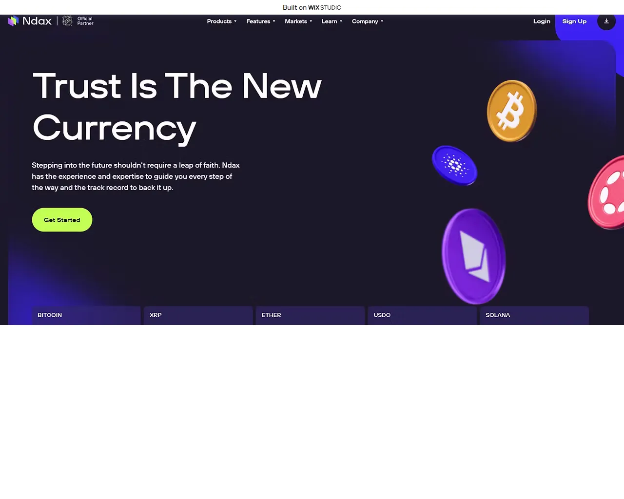 Screenshot of ndaxappscom.wixstudio.com