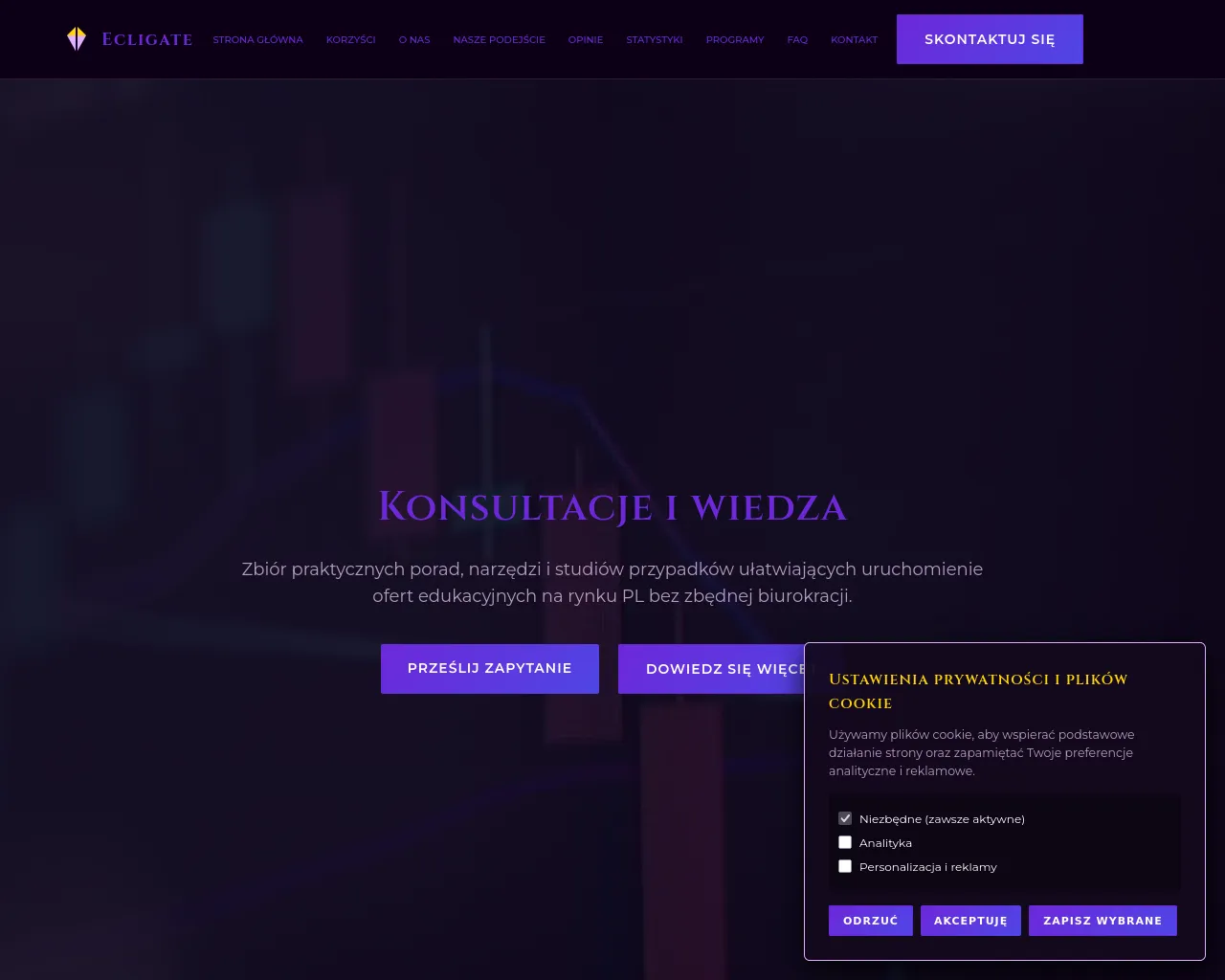 Screenshot of ecligate.info
