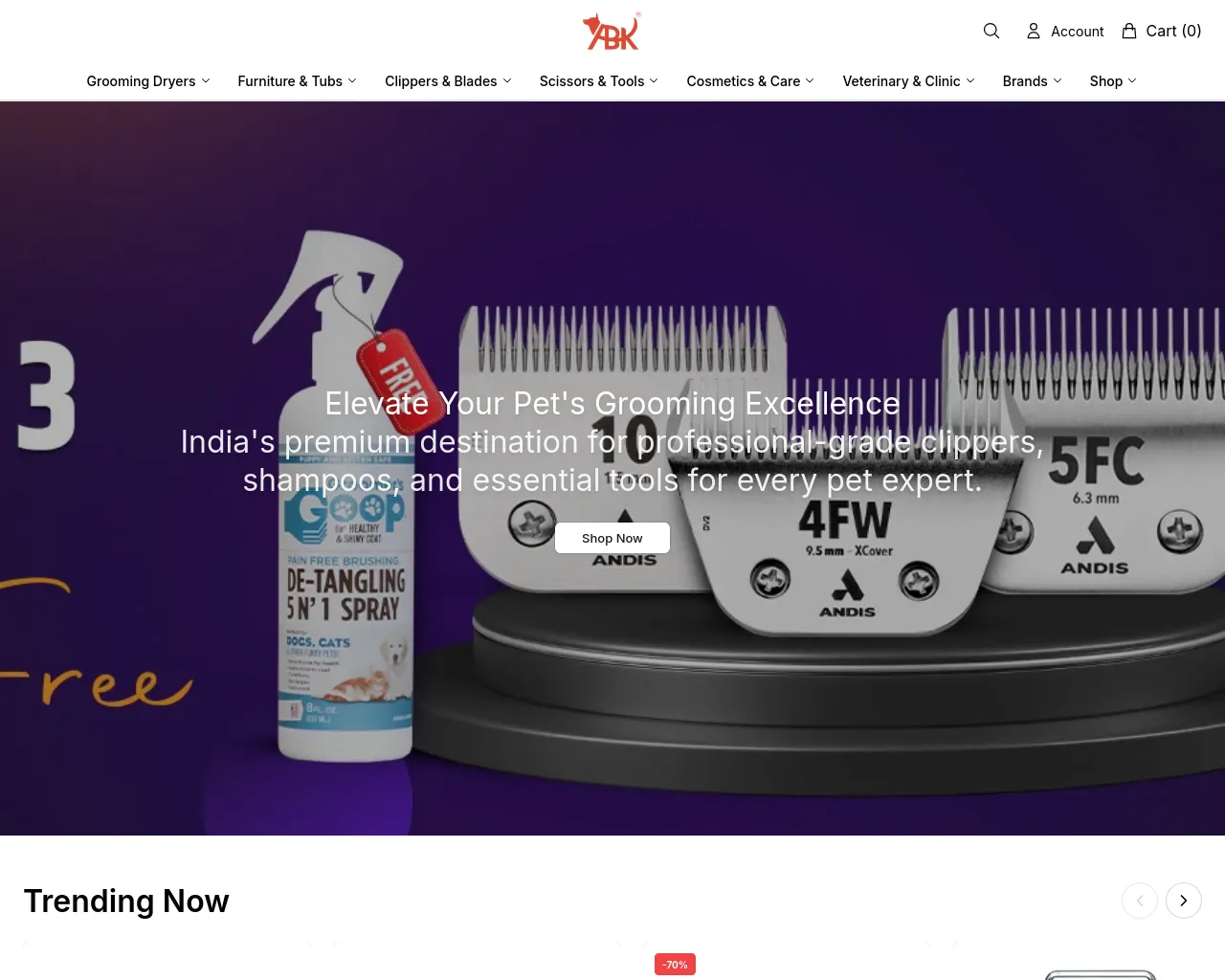 Screenshot of abkgroomingdirect.shop