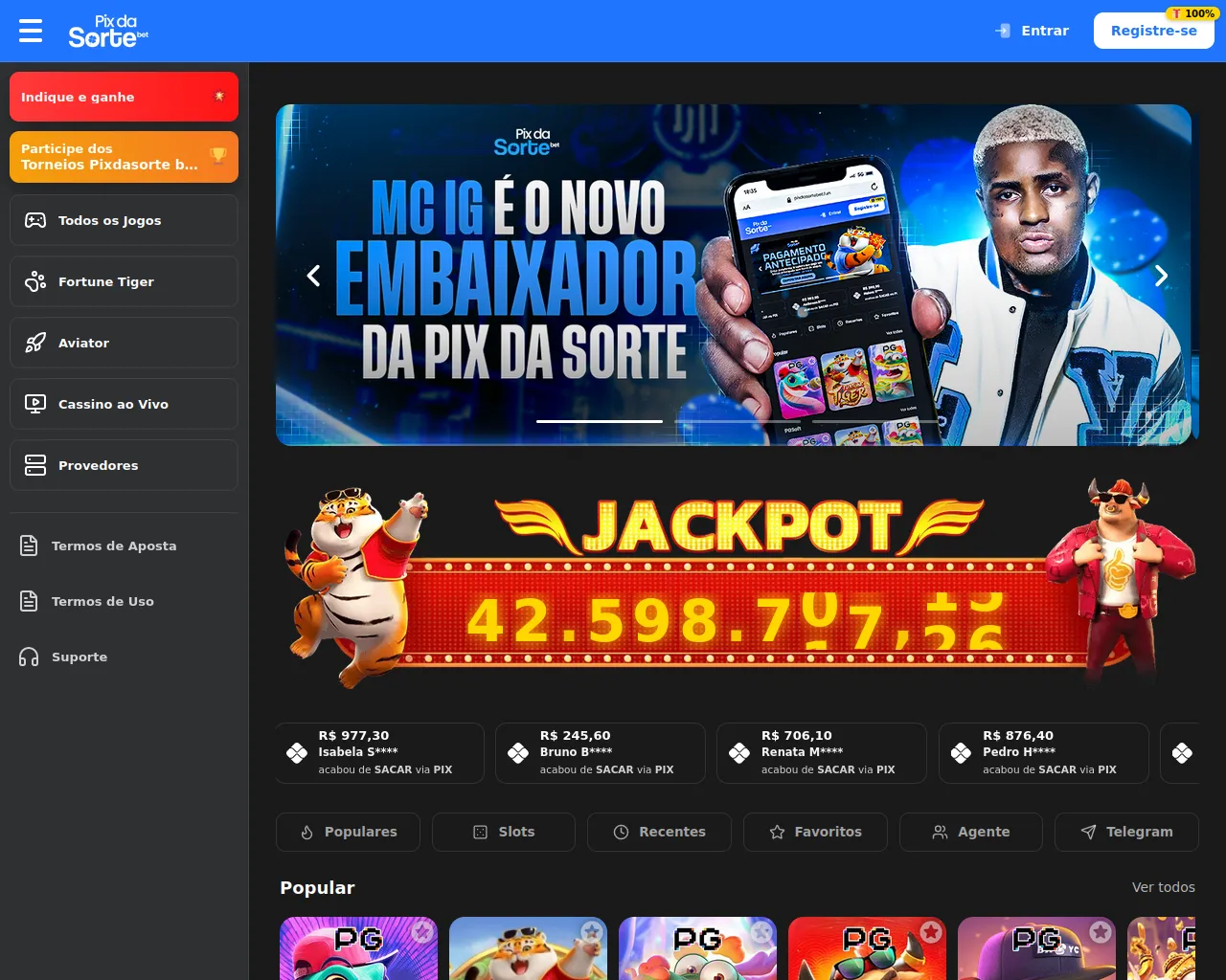 Screenshot of pixdasortebet.bet