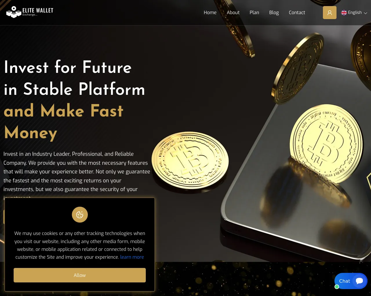 Screenshot of elitewalletexchange.com