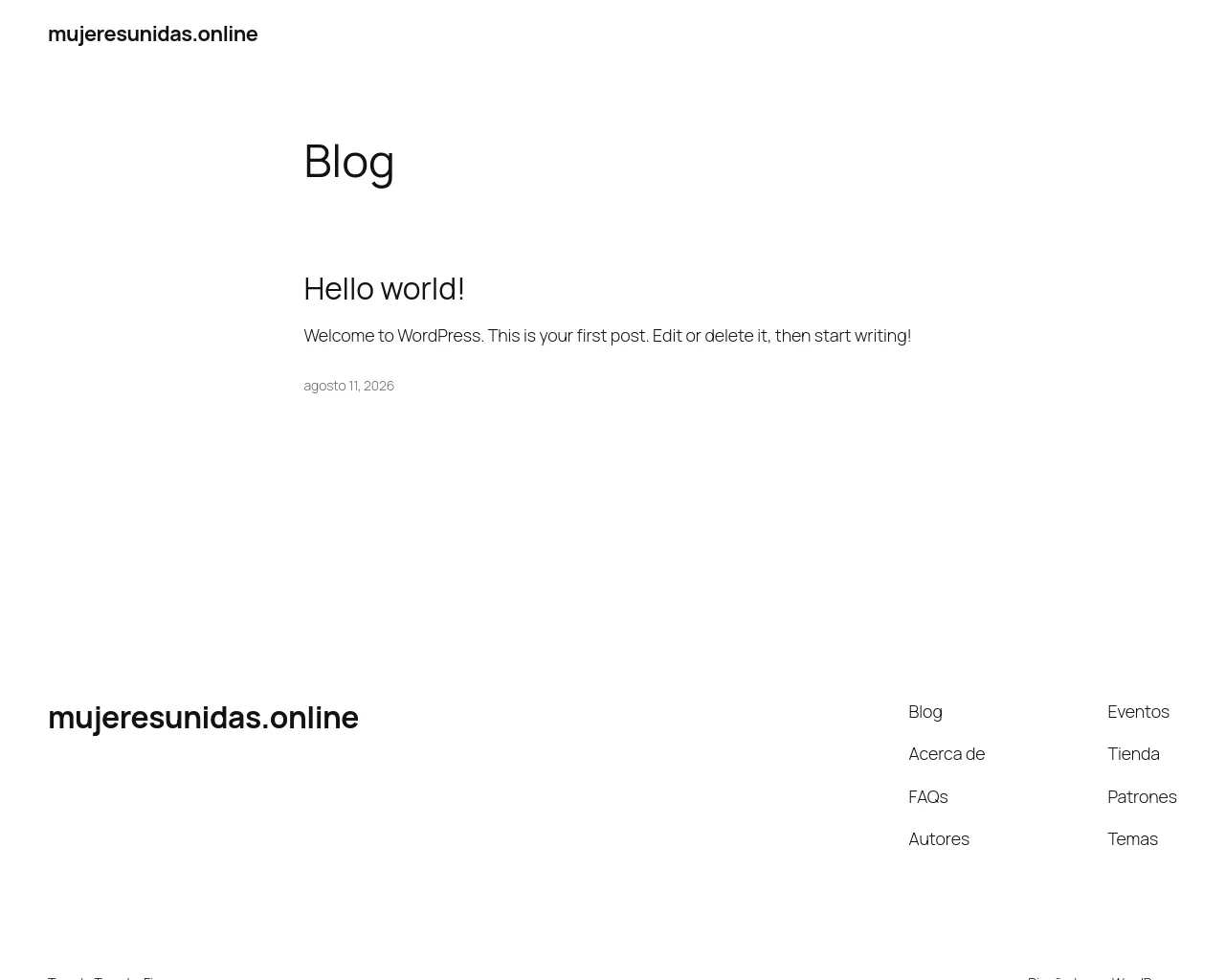 Screenshot of mujeresunidas.online
