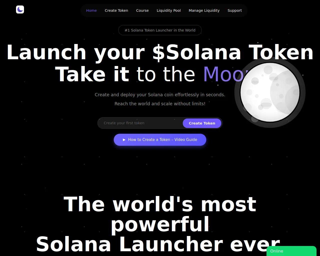 Screenshot of lunalaunch.org
