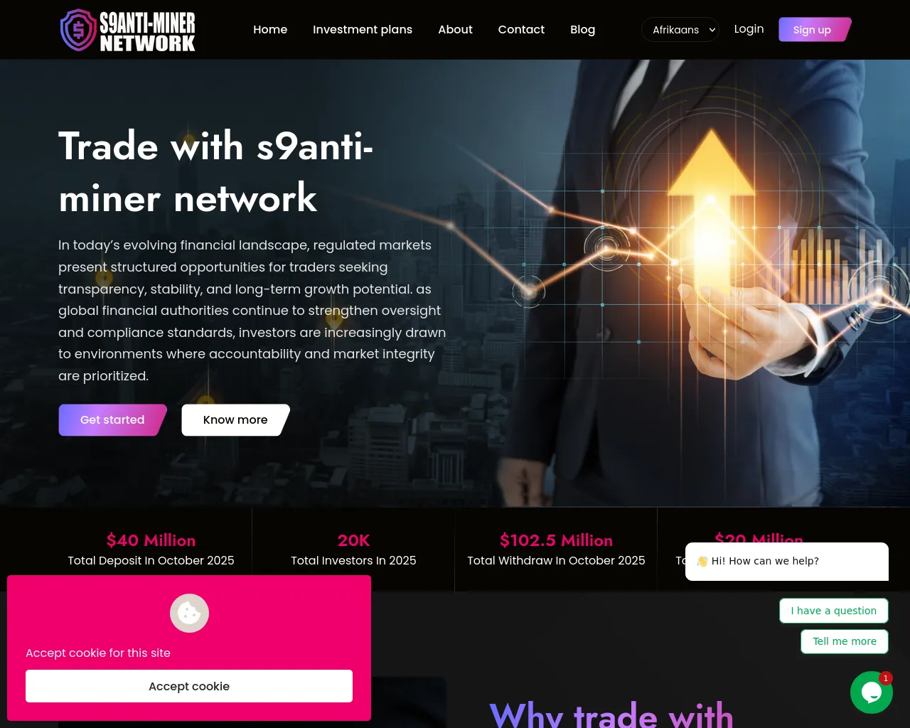 Screenshot of s9antiminernetwork.com