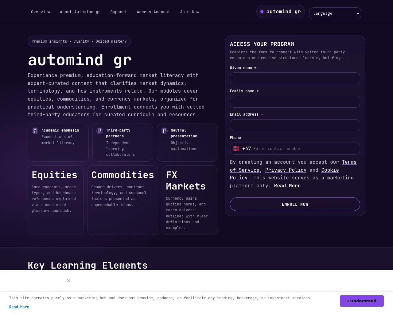 Screenshot of automindgr.pro
