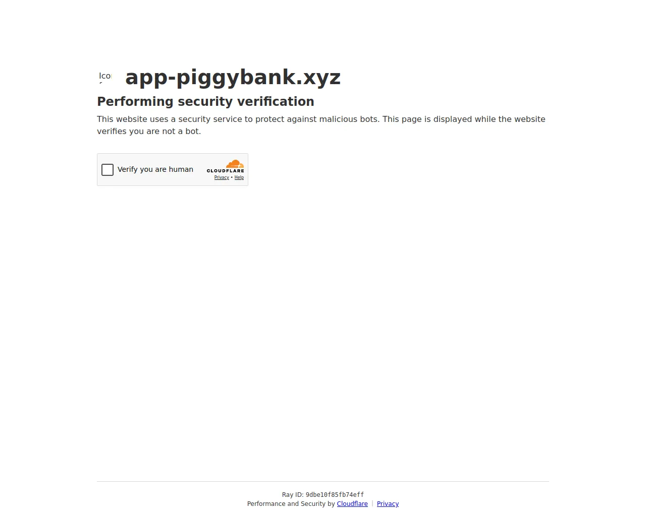 Screenshot of app-piggybank.xyz