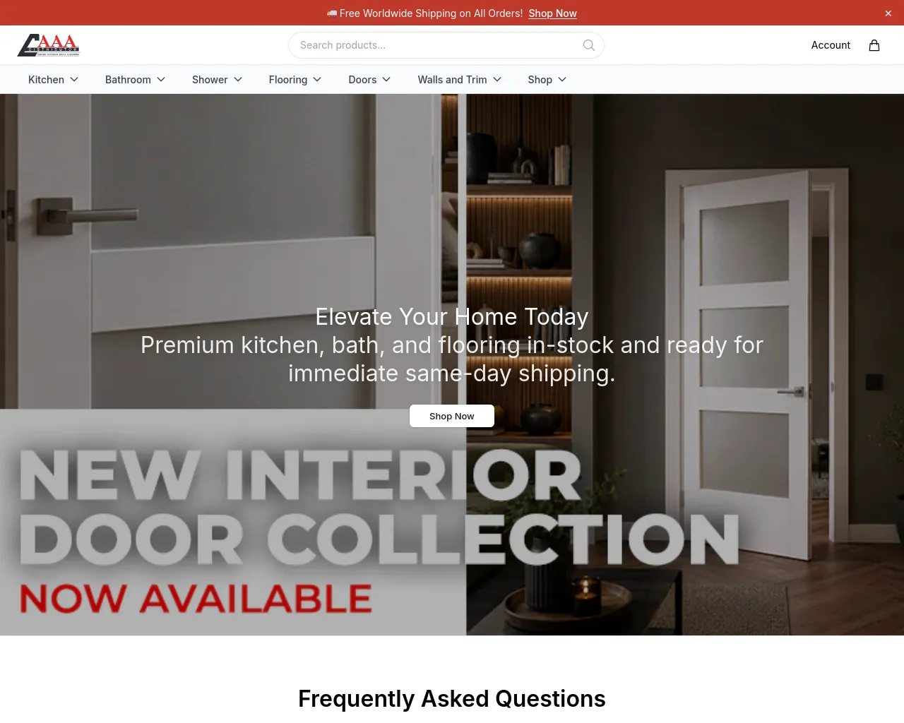 Screenshot of aaadistributorinc.shop