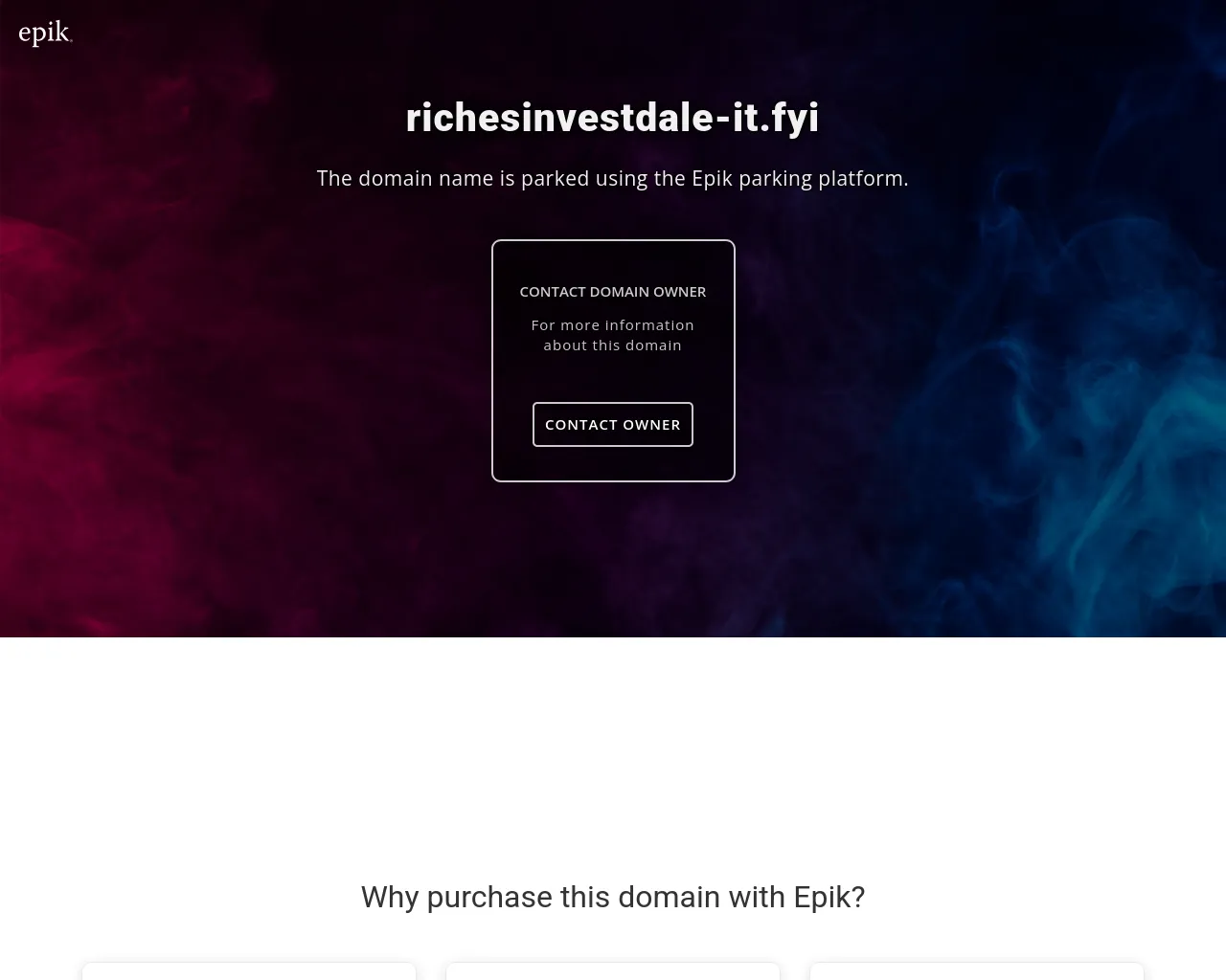 Screenshot of richesinvestdale-it.fyi
