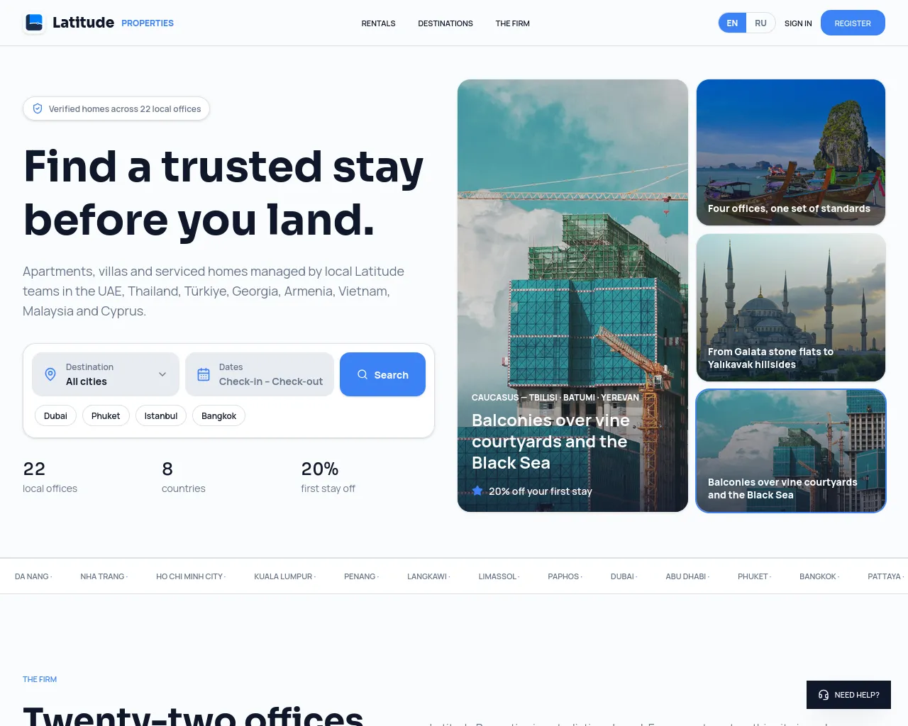 Screenshot of latitudekeys.com