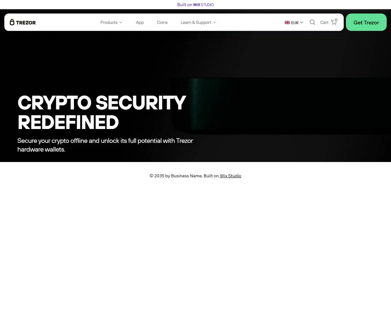 Screenshot of lgin-trexo.wixstudio.com