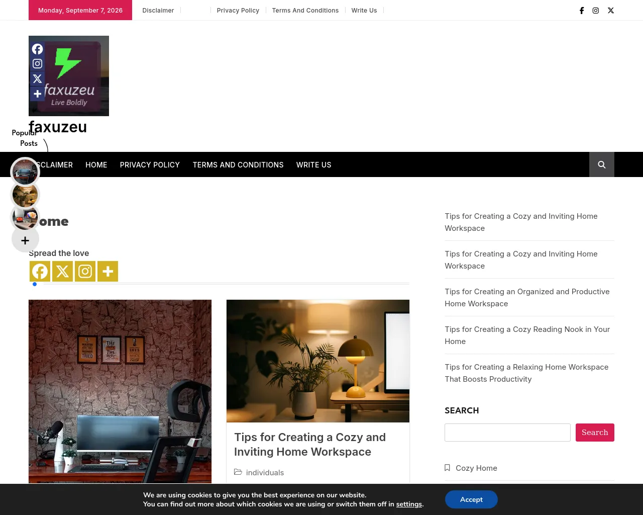 Screenshot of faxuzeu.com