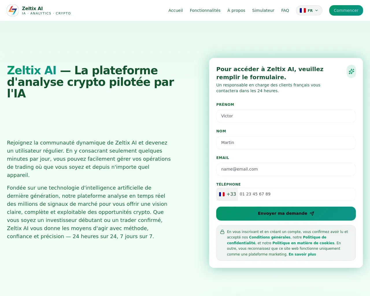 Screenshot of zeltixplatform.com