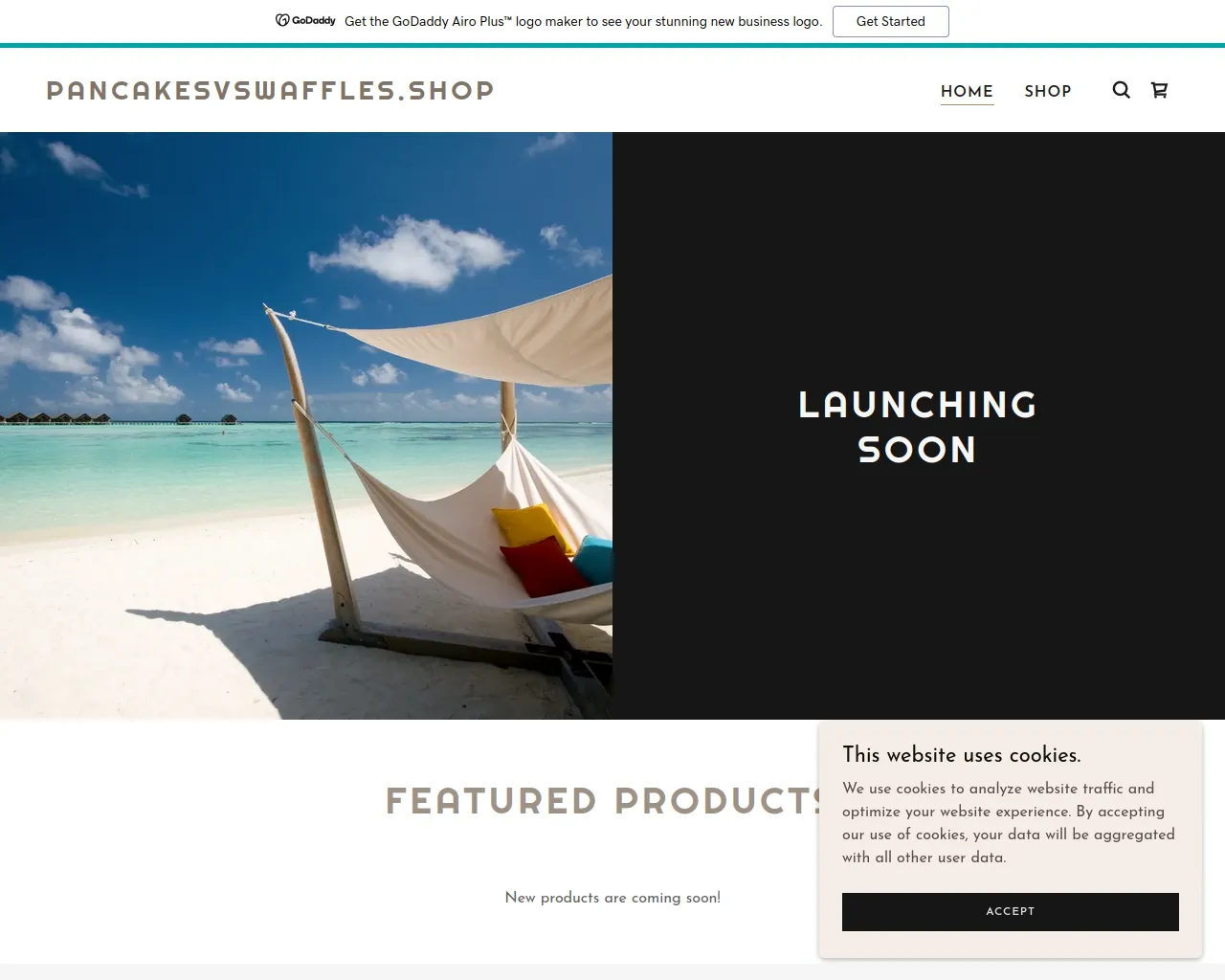 Screenshot of pancakesvswaffles.shop