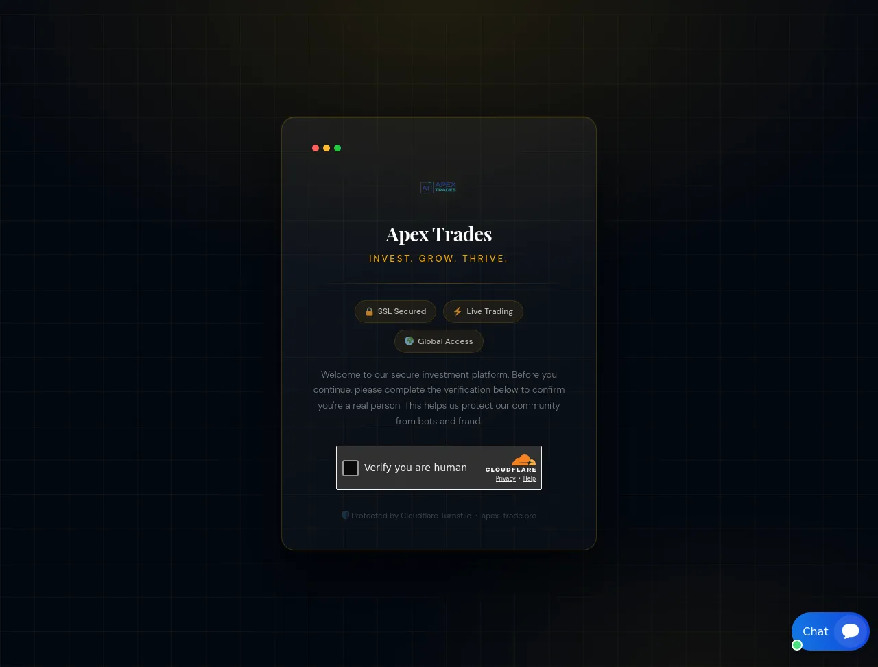Screenshot of apex-trade.pro