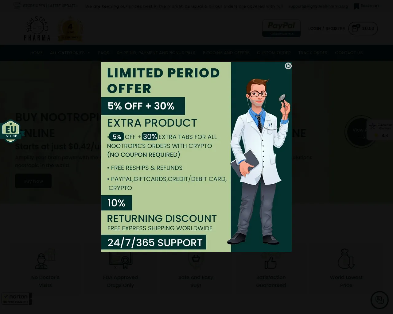 Screenshot of highstreetpharma.org
