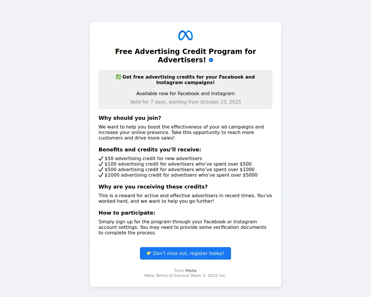 Screenshot of free-credit-ads.vercel.app