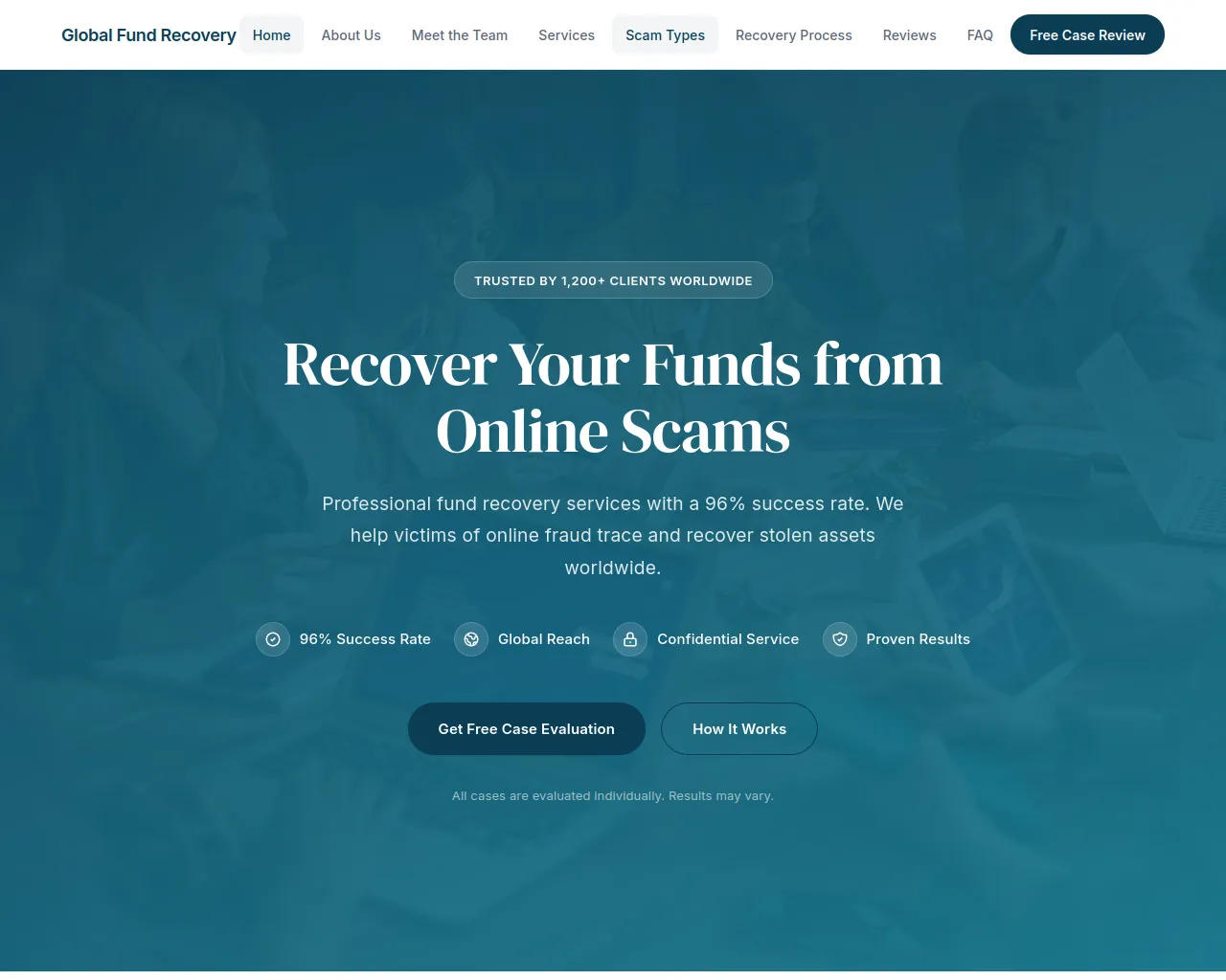 Screenshot of global-claims-experts.com