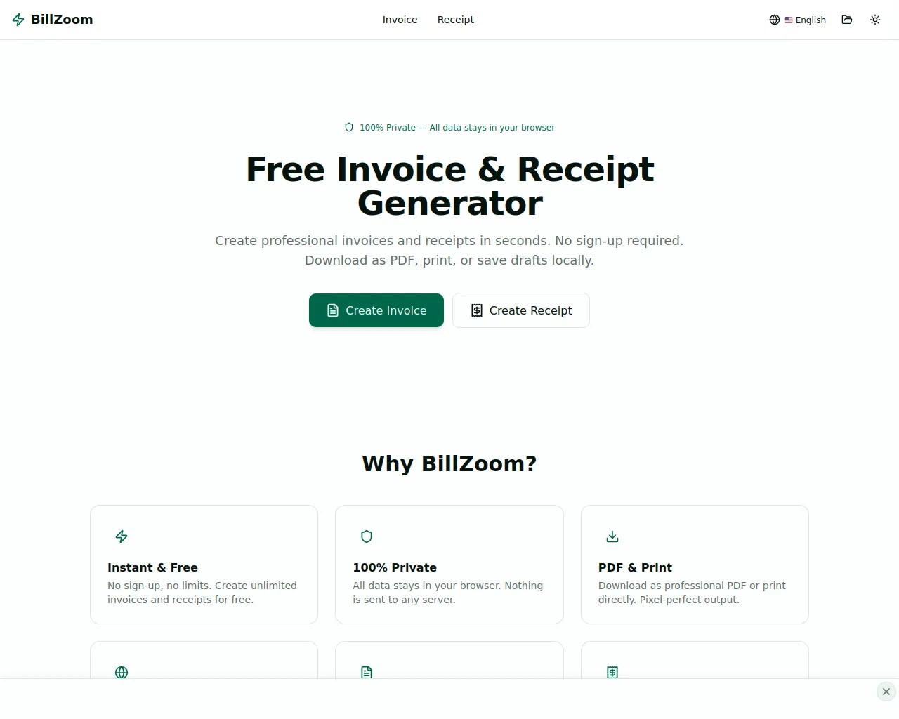 Screenshot of bill-zoom.com