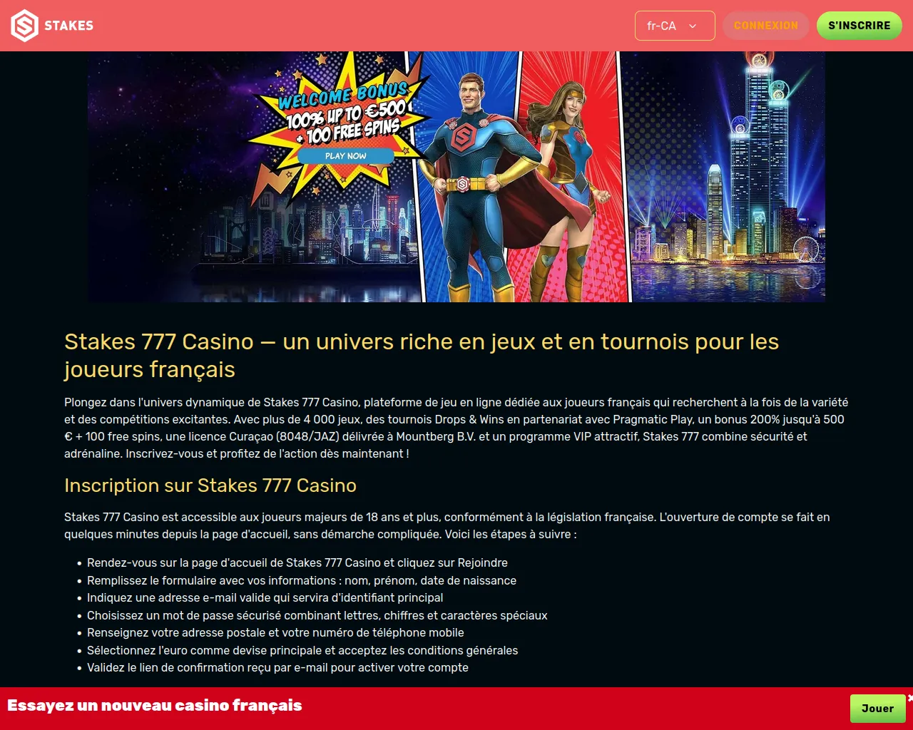 Screenshot of stakes-777.com