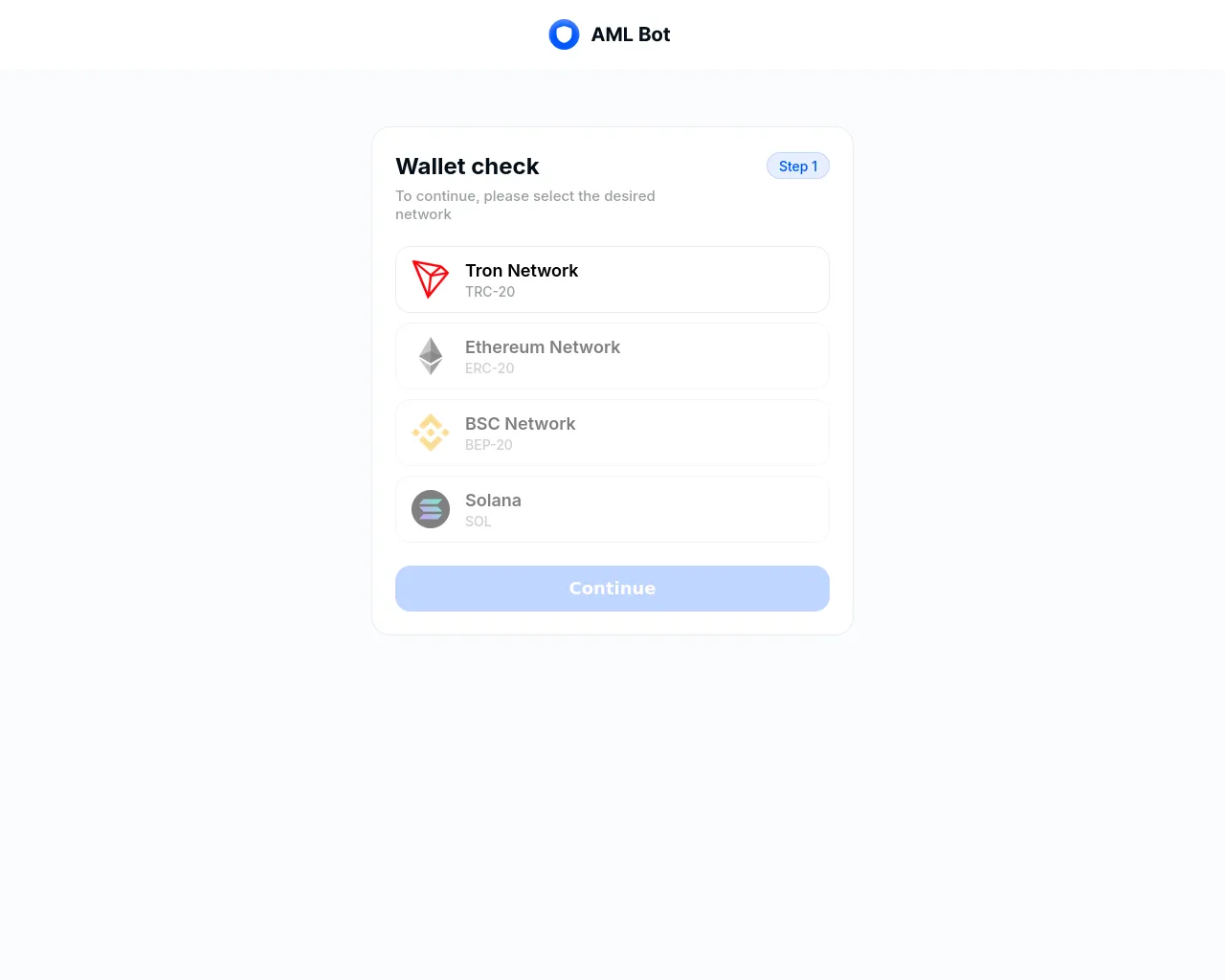 Screenshot of amlbot.amlprocessing.site