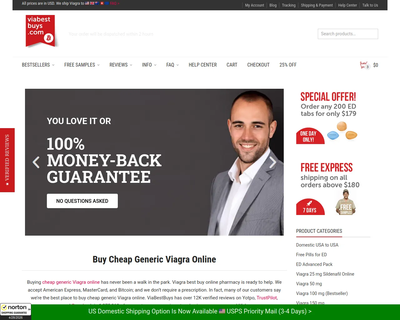 Screenshot of viabestbuy.com