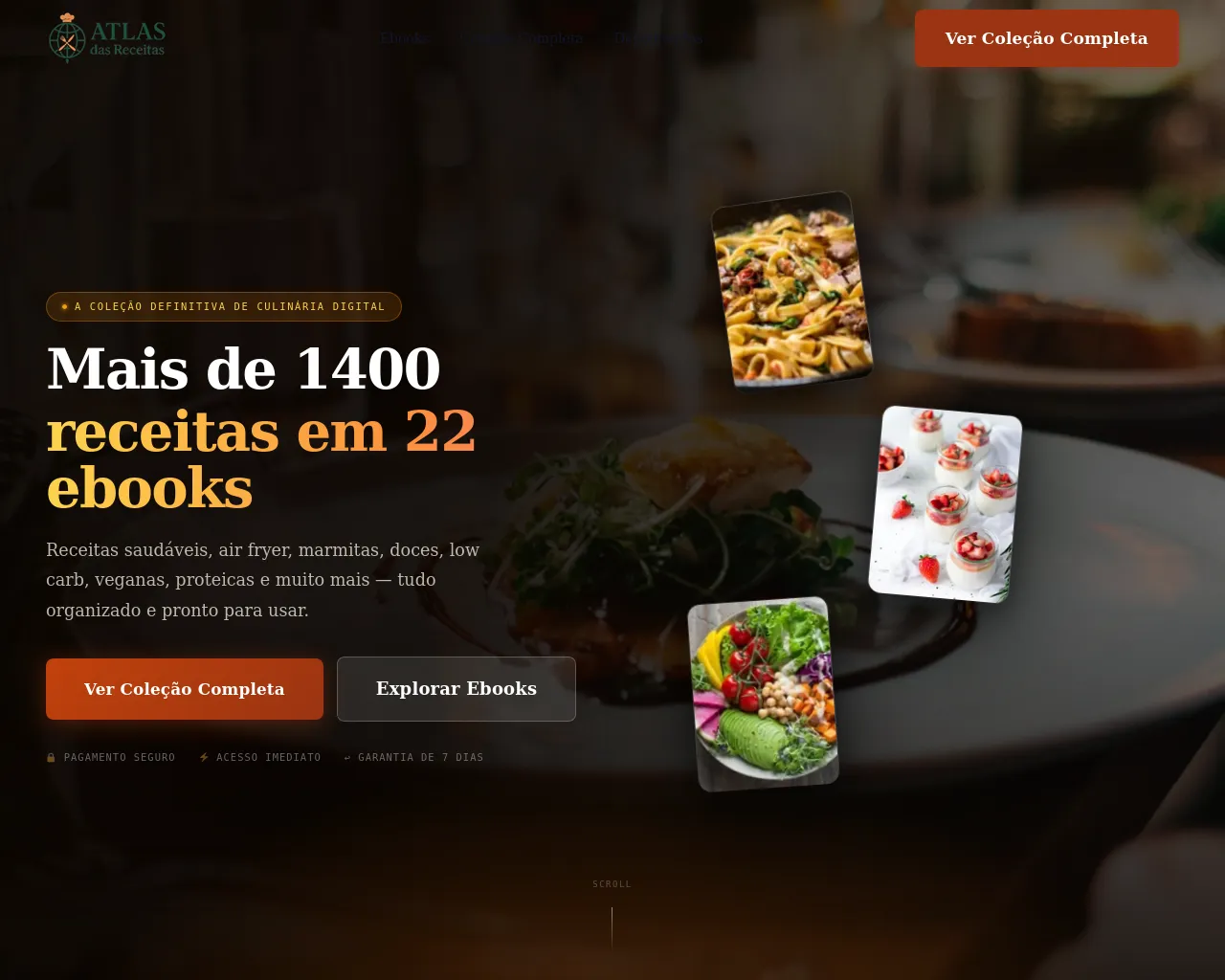 Screenshot of atlasdasreceitas.com.br