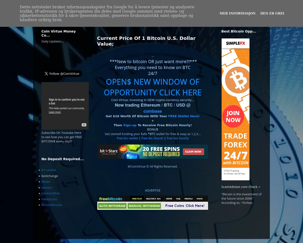 Screenshot of coin-virtue.blogspot.ca