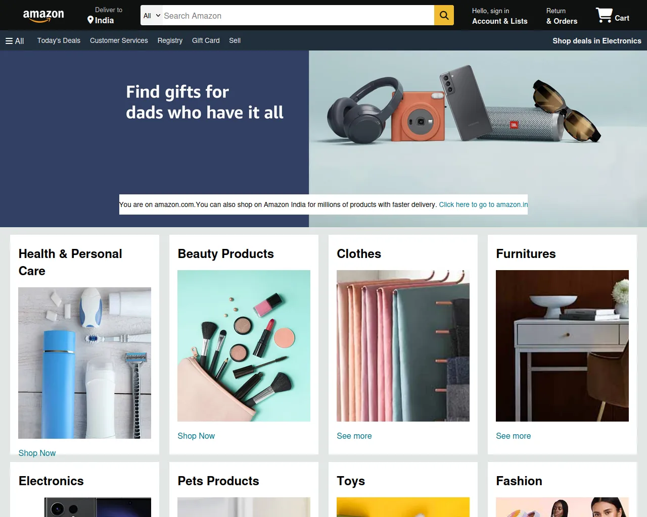 Screenshot of amazon-clone-red-seven.vercel.app