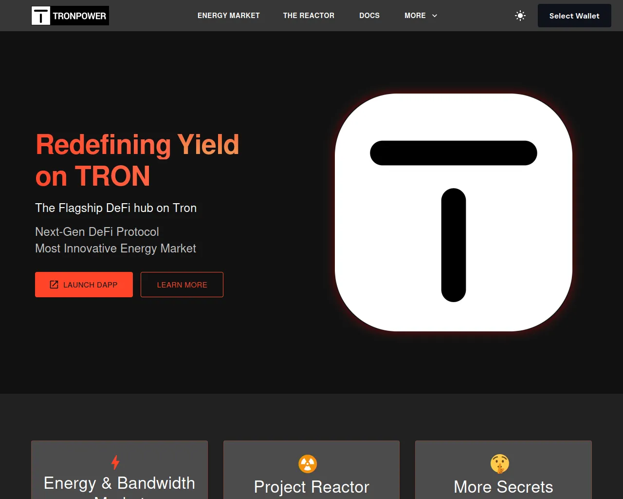 Screenshot of tronpower.xyz