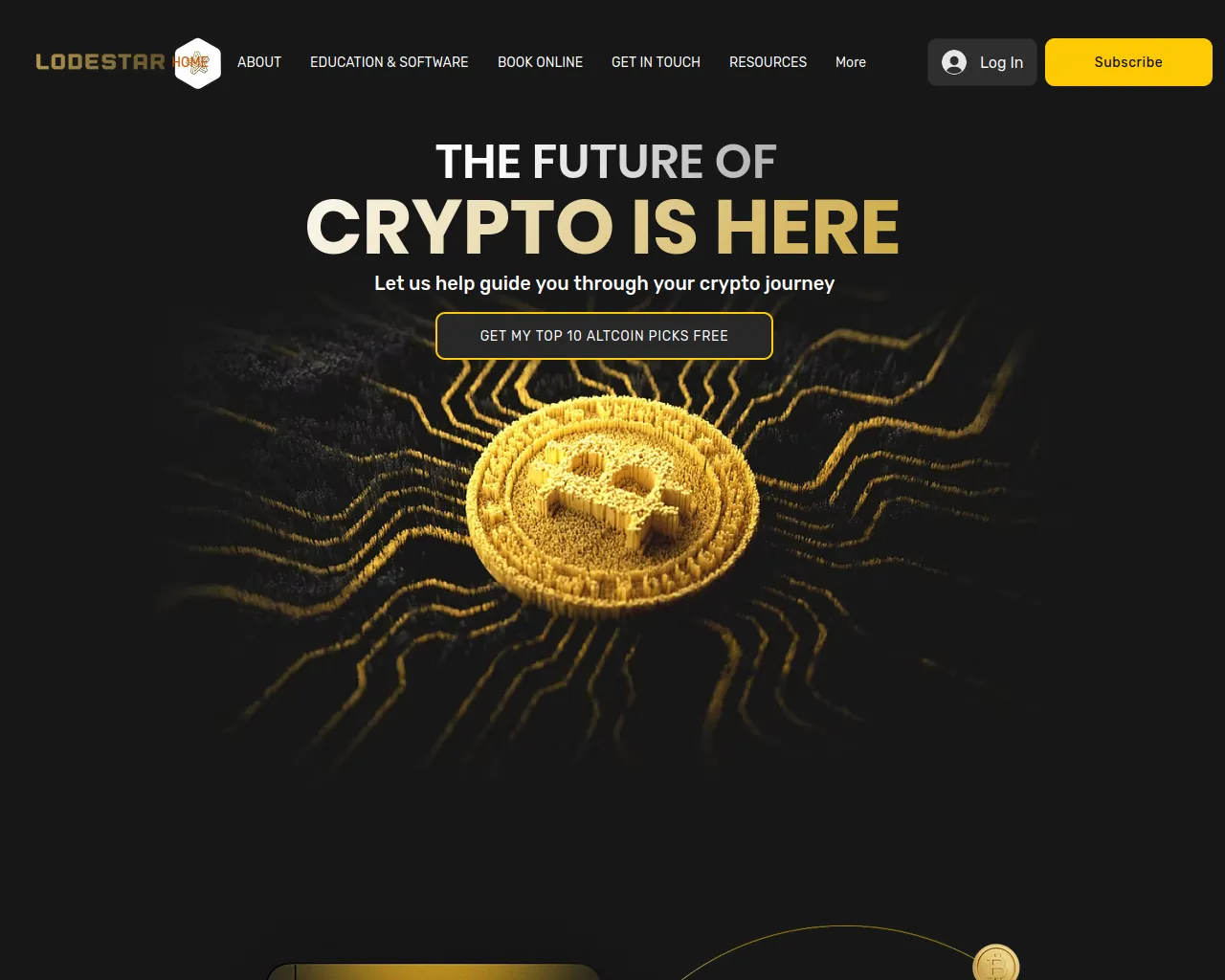 Screenshot of lodestar-crypto.com
