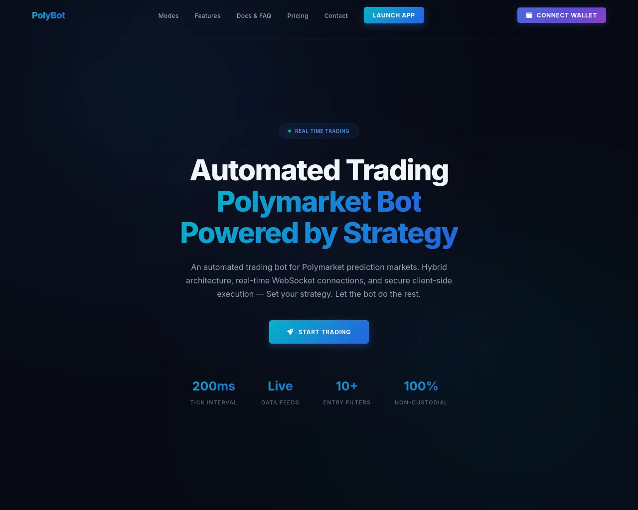 Screenshot of polybot.technology