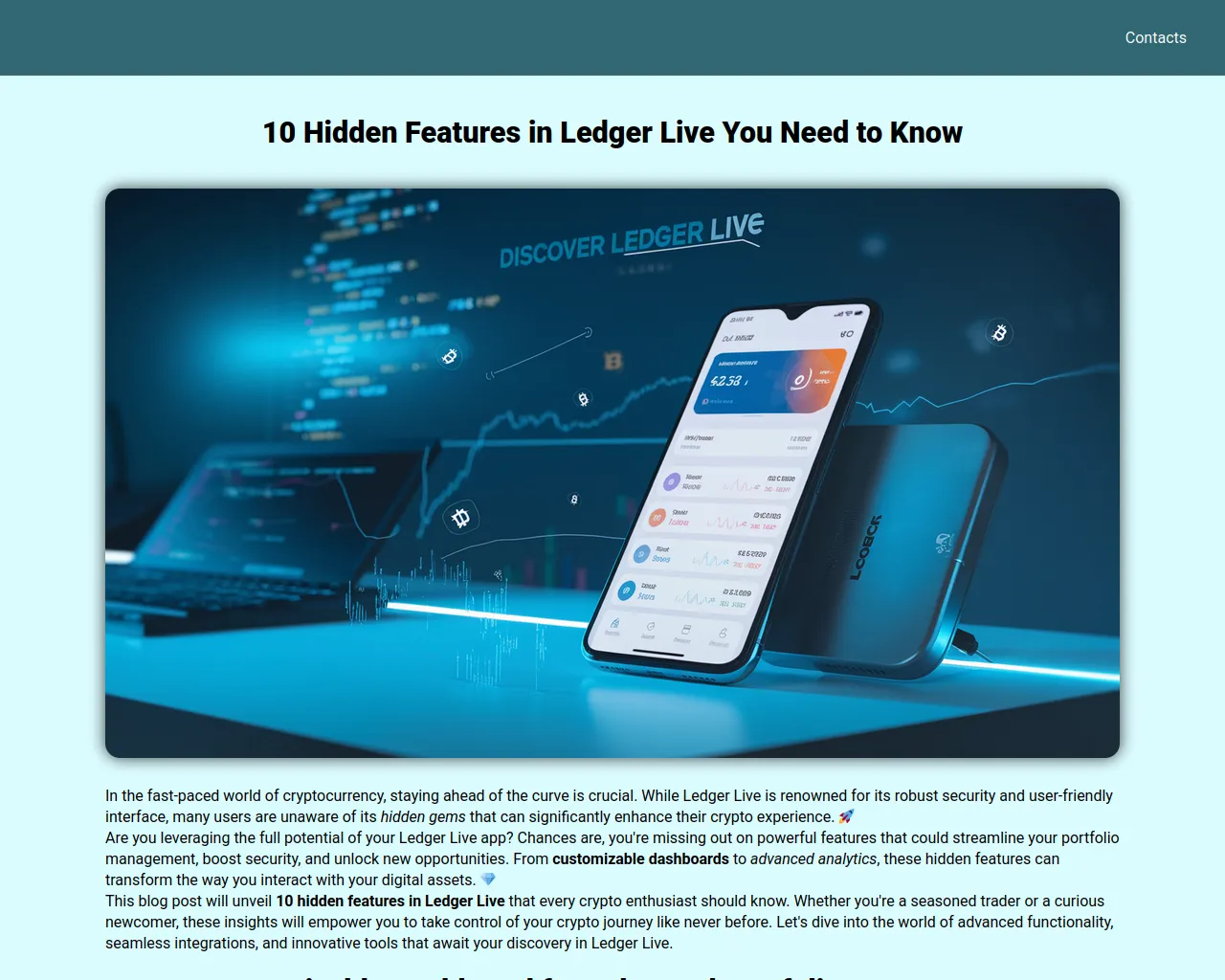 Screenshot of ledger-live.com.pl