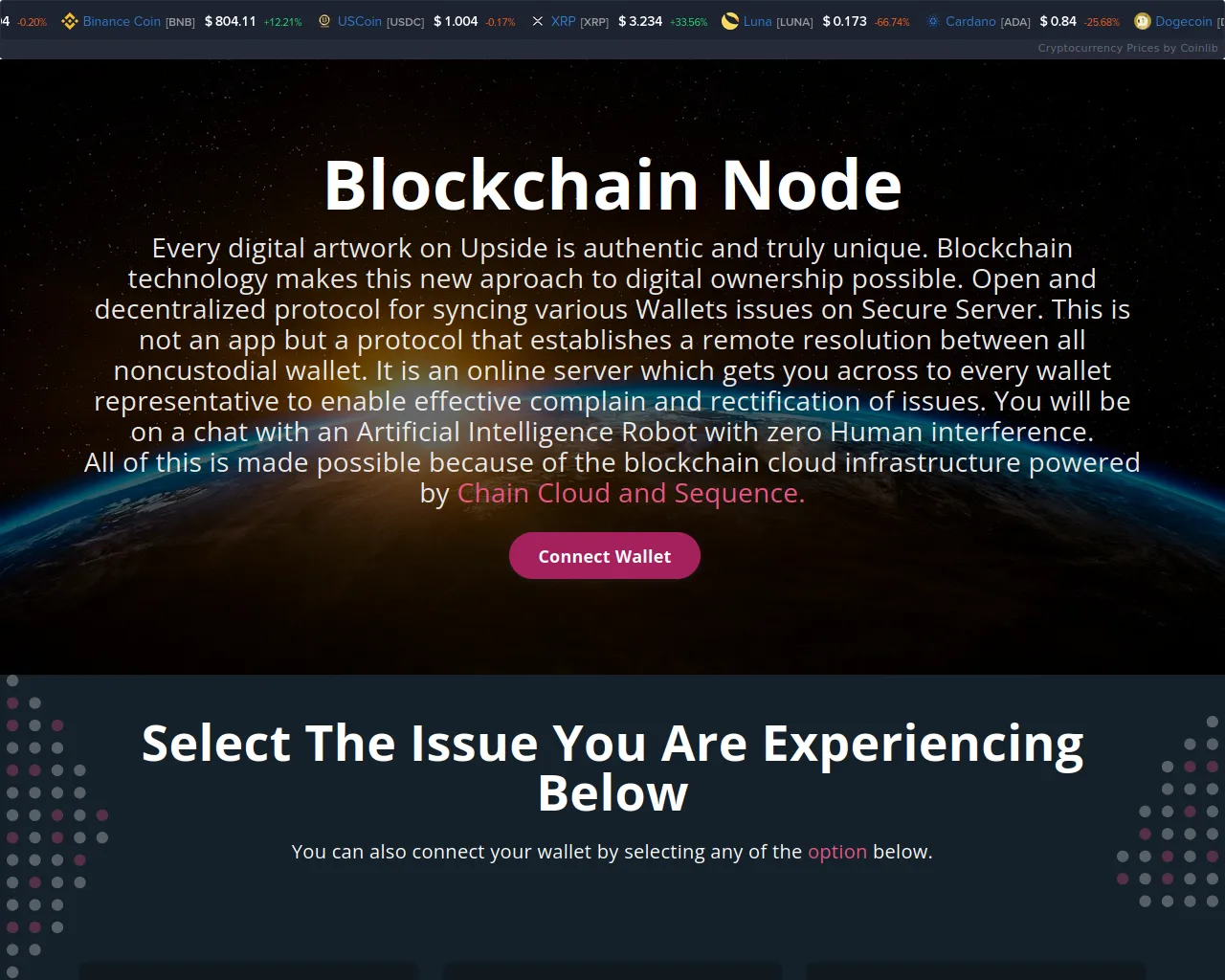 Screenshot of defi-megadapp.pages.dev