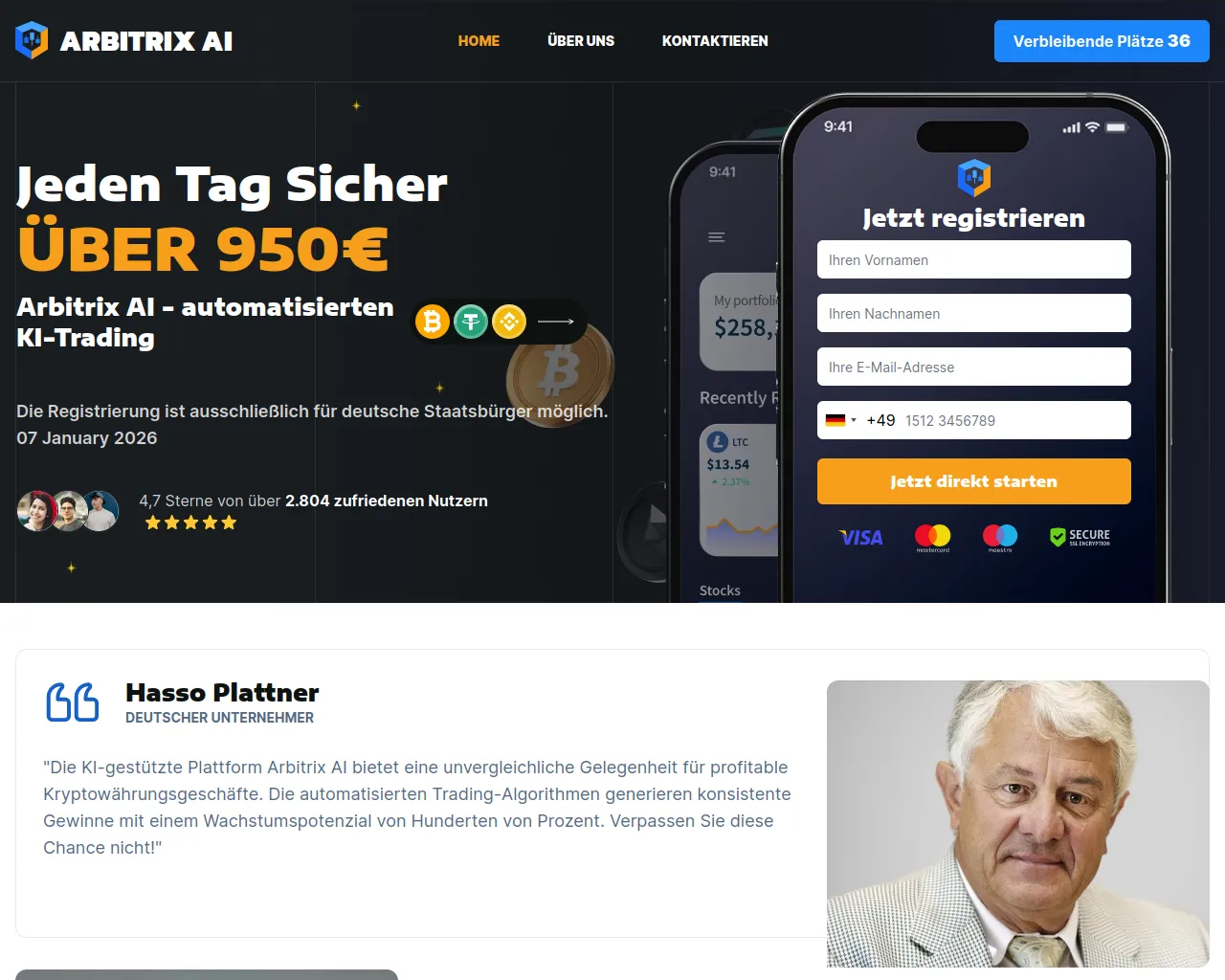 Screenshot of arbitrixai.net