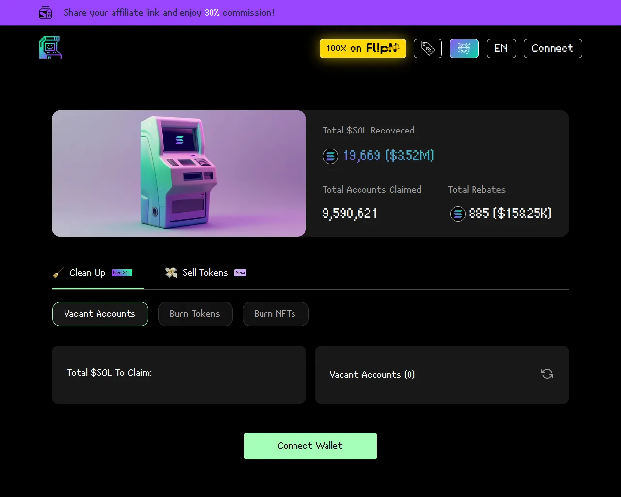 Screenshot of sol-sniper.pro
