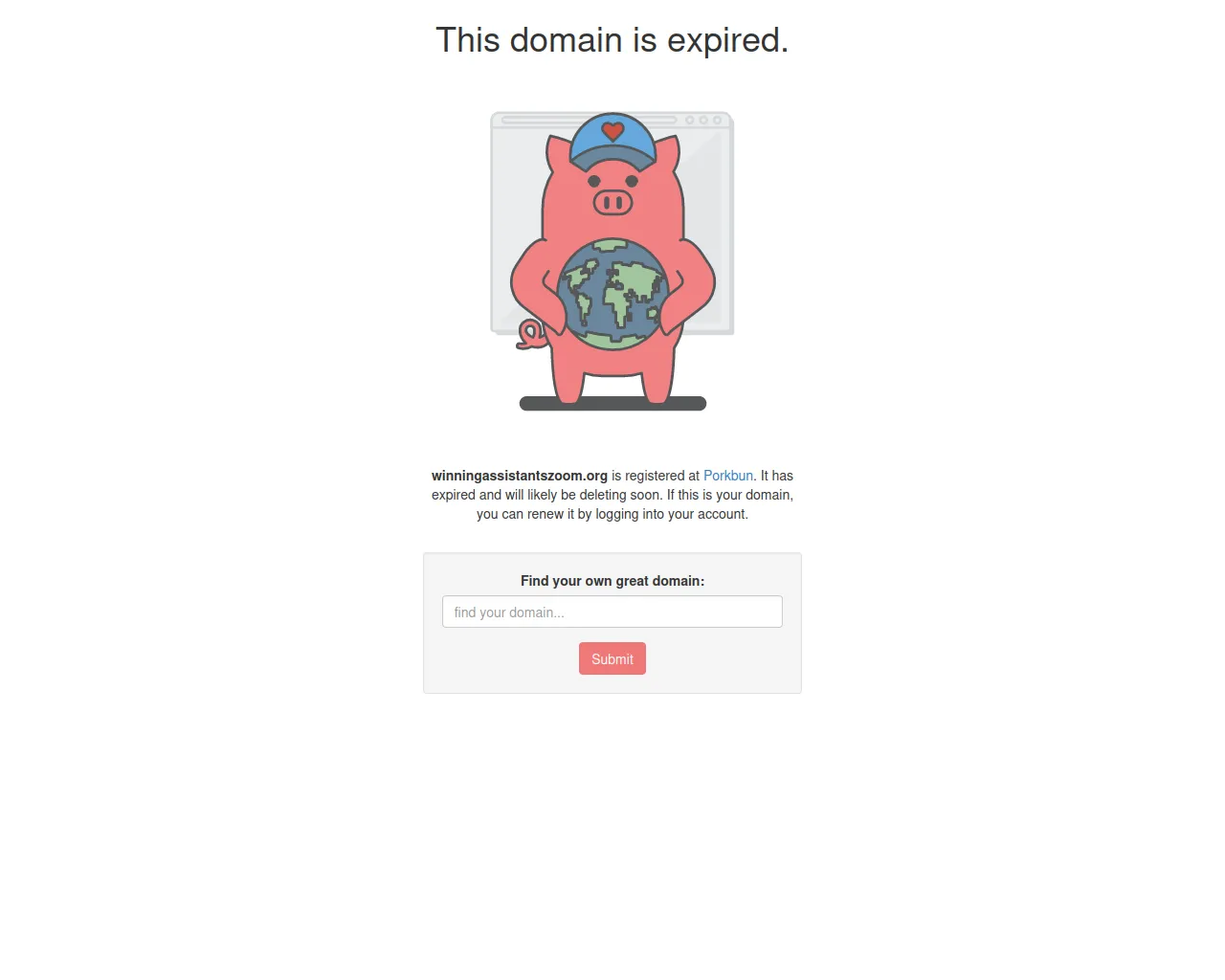 Screenshot of winningassistantszoom.org